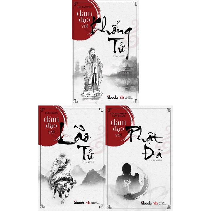 Sách - Combo Minh Triết Phương Đông: Đàm Đạo Với Khổng Tử + Đàm Đạo Với Lão Tử + Đàm Đạo Với Phật Đà (Bộ 3 Cuốn)