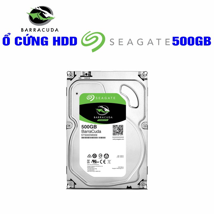 5 Option Ổ cứng HDD 3.5” Seagate BarraCuda 500GB Chính Hãng – Bảo hành từ 1-24 tháng 1 đổi 1 – Tháo máy đồng bộ mới 99% | BigBuy360 - bigbuy360.vn
