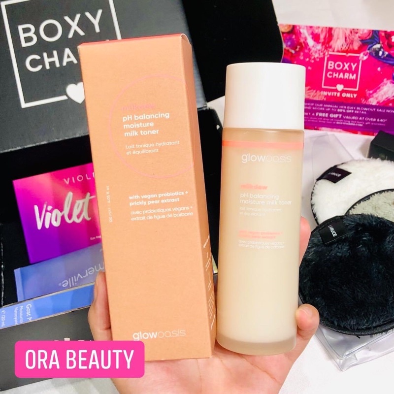 Nước cân bằng dưỡng ẩm GLOWOASIS Milkdew Ph Balancing Moisture Milk Toner