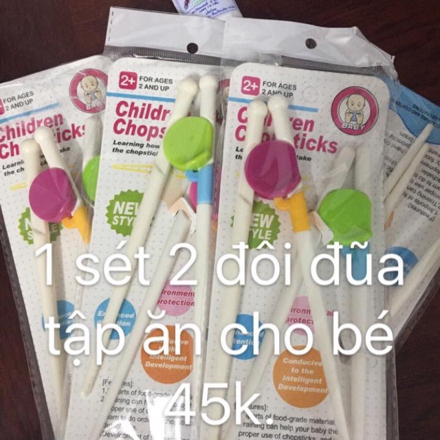 SET 2 Đôi Đũa Tập Ăn Dặm Cho Bé