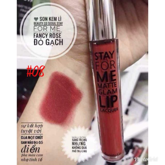 Son Kem Lì Beauty Co Seoul Stay For Me Matte Glam Lip Lacque