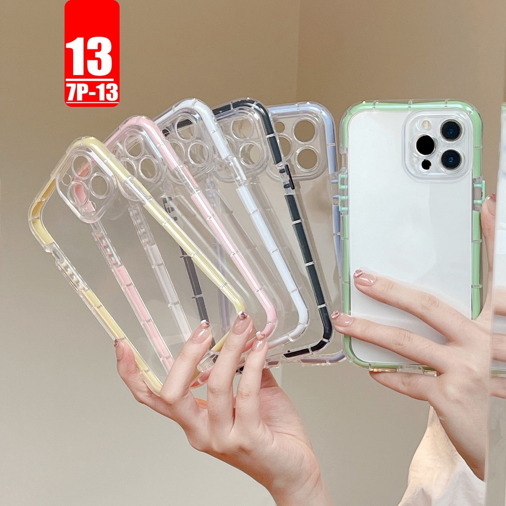 Ốp Điện Thoại Mềm Trong Suốt Màu Dạ Quang Cho iphone 13-7P 11pro 13 12 11 pro Max X XS Max XR 7 8 PLUS