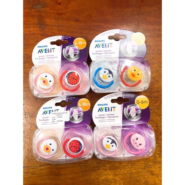 Ty ngậm Philips avent 0-6m và 6-18m