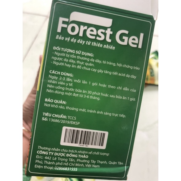 Forest Gel giảm đau dạ dày chiết suất từ thiên nhiên