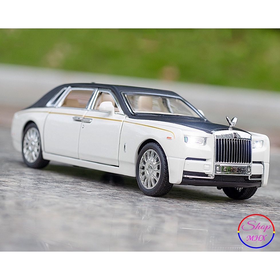 Xe đồ chơi mô hình sắt Rolls Royce Phantom TẶNG KÈM BIỂN SỐ tỉ lệ 1:32 hãng CheZhi 2 màu