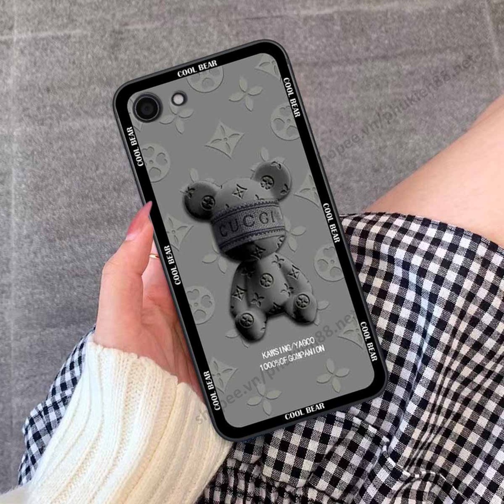 Ốp Vivo Y81 / Y83 bear, k@ws thương hiệu phong cách ốp lưng thời trang cao cấp