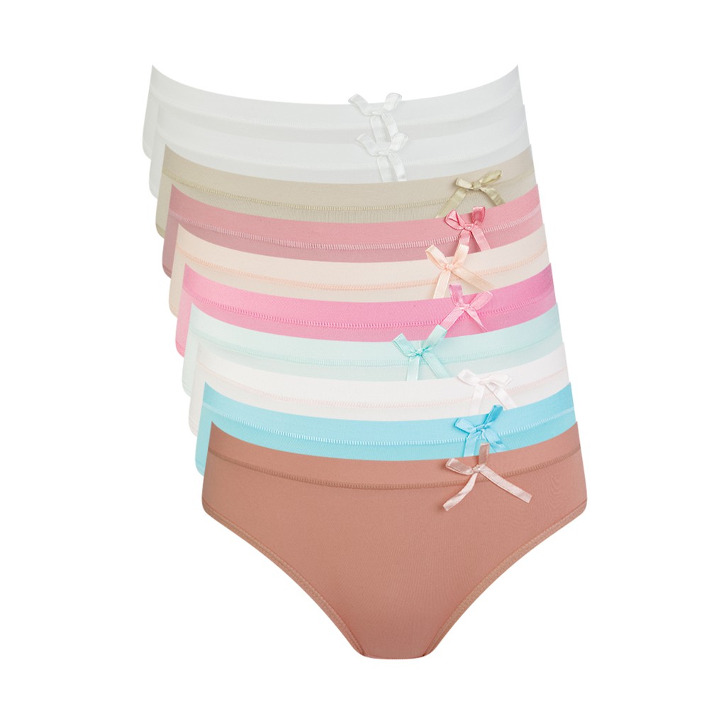 Bộ 10 Cái Quần Lót Cotton Nữ Nhiều Mẫu | BigBuy360 - bigbuy360.vn