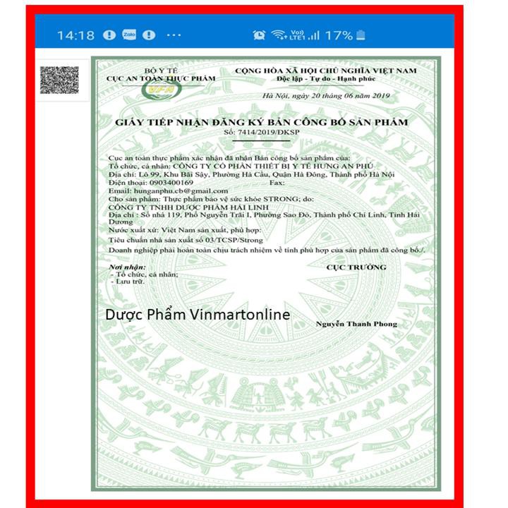 Hàu Biển Strong Oyster Extract - Bổ Thận, Tráng Dương, Tăng Cường Sinh Lý-Hộp 30 Viên