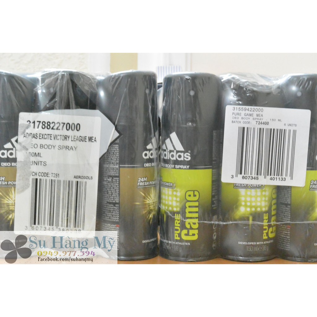 Xịt khử mùi Adidas 150ml | BigBuy360 - bigbuy360.vn