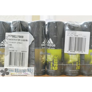 Xịt khử mùi Adidas 150ml