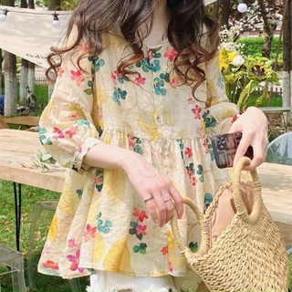 ÁO HOA BABYDOLL (KÈM VIDEO HÌNH THẬT)