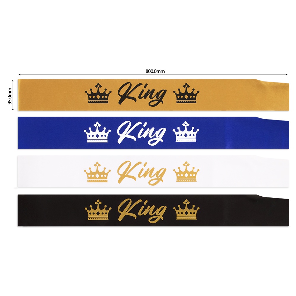 Băng Đeo Chéo king Và queen Trang Trí Tiệc