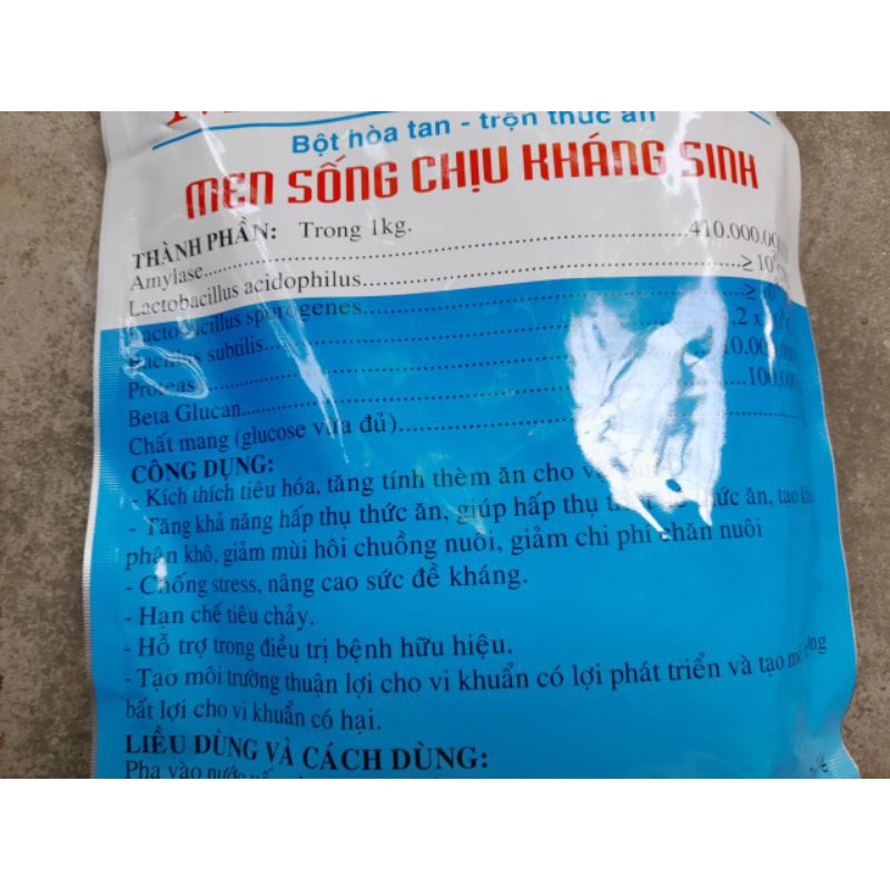 Men tiêu hoá men sống chịu khag sinh tiêu hoá tốt thức ăn khoẻ mạnh chóng lơn gà vịt ngan chó mèo chim dê thỏ, cút