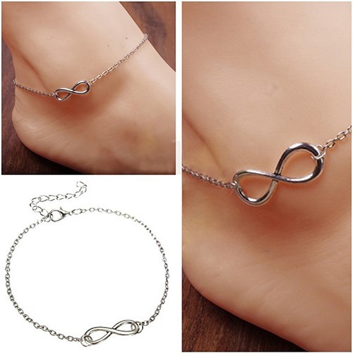 Lắc chân hợp kim hình số 8 đơn giản sang trọng dành cho nữ | BigBuy360 - bigbuy360.vn