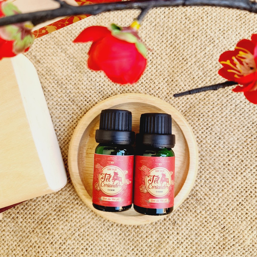 Tinh Dầu Mùi Già Tết CORIANDER ESSENTIAL OIL Pizkie 10ml