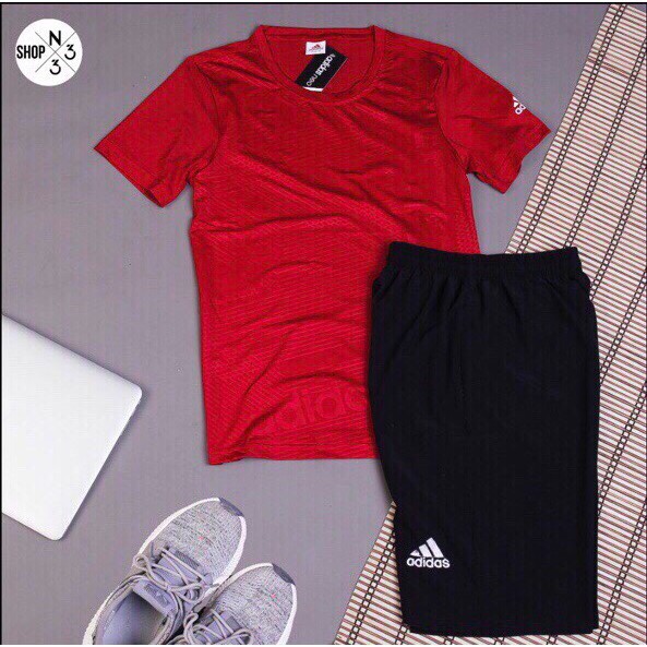 [ SALE HÈ]Bộ thể thao thun lạnh cổ tròn ép vân cao tần Adidas Neo