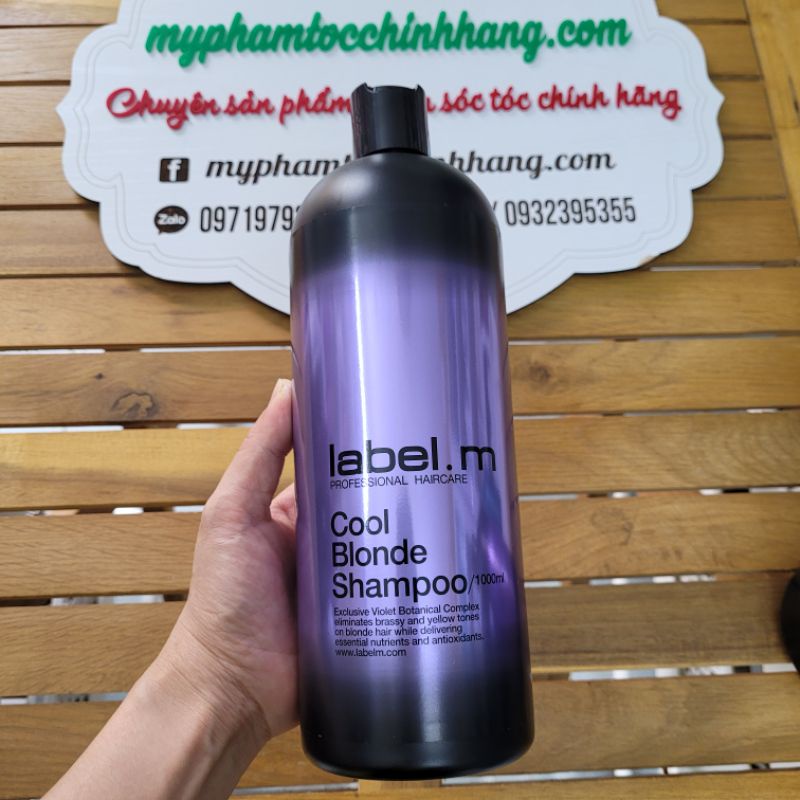 DẦU GỘI XẢ LABEL.M KHỬ VÀNG COOL BLONDE 1000ml 