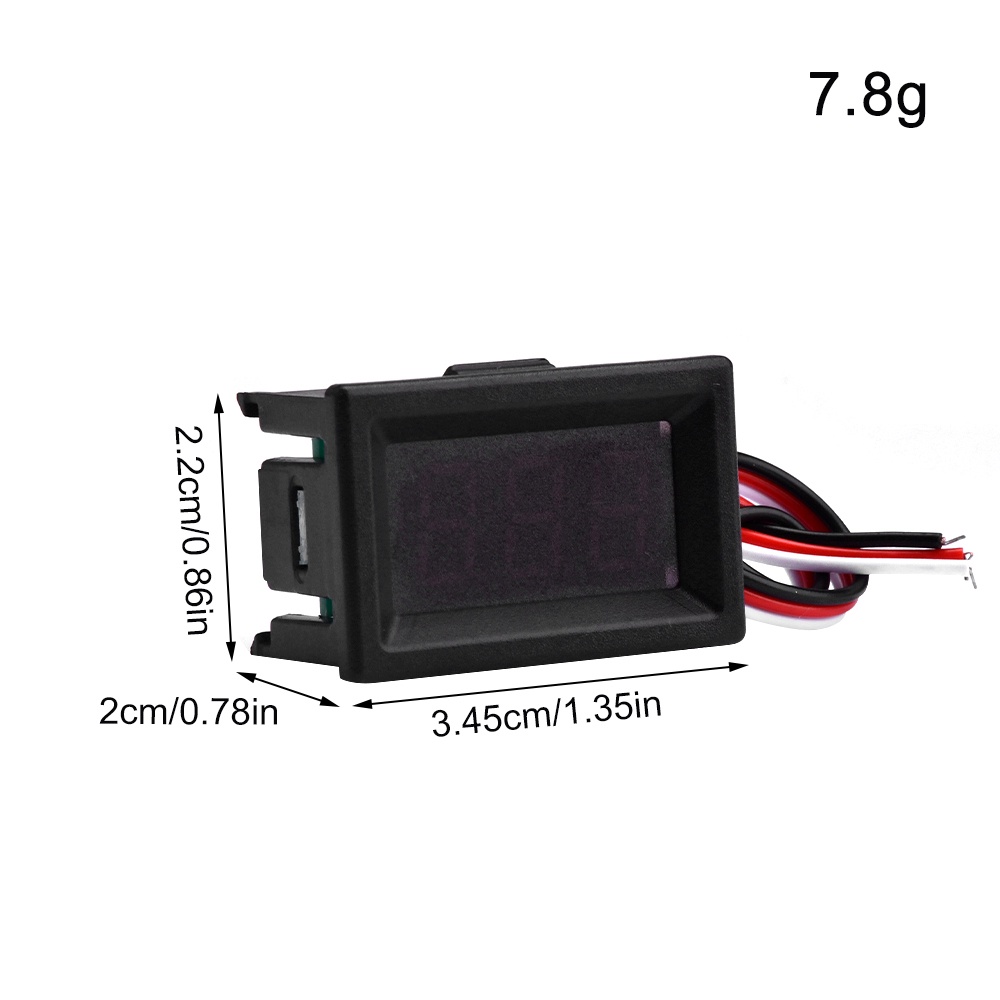 Vôn Kế Kỹ Thuật Số Pcbfun DC0-30V 0.36 Inch 3 Dây