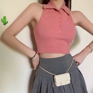 Áo ba lỗ cổ trụ Hở lưng P-C