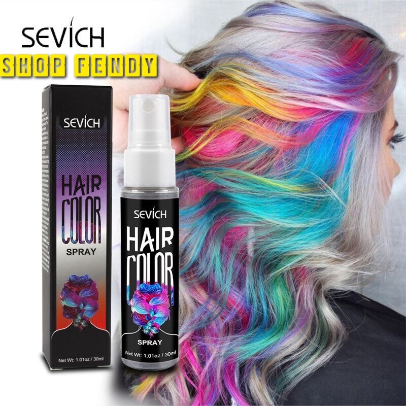 Chai Xịt Đổi Màu Tóc Tạm Thời Màu Đỏ Sevich 30ml/Chai