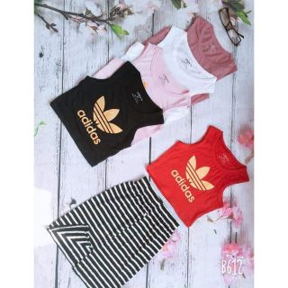 Set áo ADIDAS kèm chân váy cho bé gái tư 6_20kg