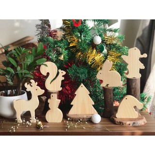 Bộ 10 Chi Tiết Đồ chơi cho bé - gỗ tô màu sáng tạo tăng trí tưởng tượng ( Tặng Bộ Màu Nước Kèm Cọ Vẽ )