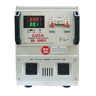 [Lioa Bảo Hành 3 Năm] Ổn Áp Lioa SH-5KVA - 5000VA 150V -điện ra 110V - 220V...THẾ HỆ MỚI...