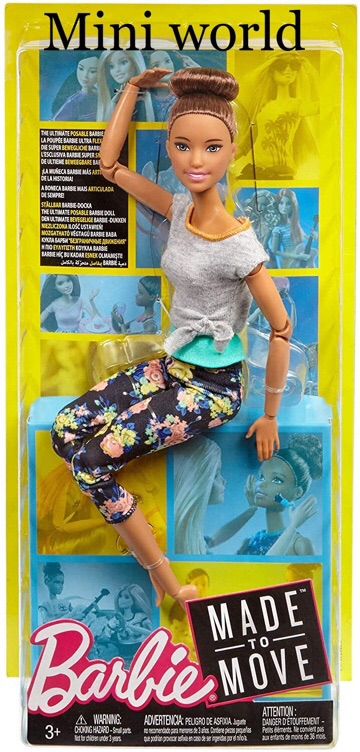 Búp bê Barbie made to move yoga 22 khớp chính hãng