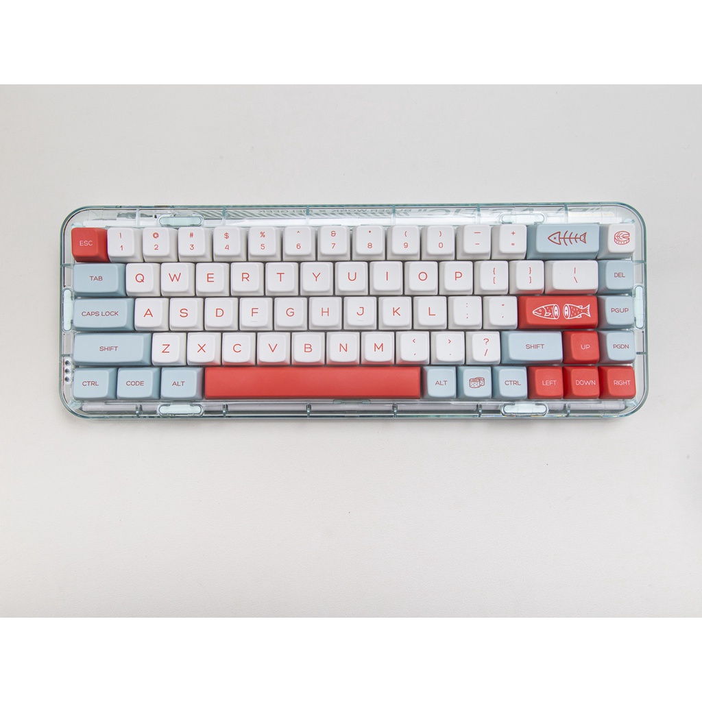 135 Phím Salmon Keycap MDA Cấu hình PBT Dye Sub Bàn phím cơ học Keycap