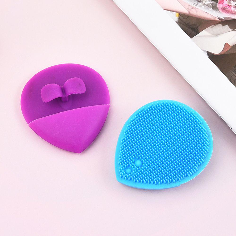 1 Cọ Rửa Mặt Silicone Hình Chiếc Lá Giúp Tẩy Tế Bào Chết Và Làm Sạch Sâu Lỗ Chân Lông