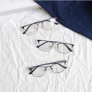 Gọng kim loại vuông clubmaster mỏng 80008