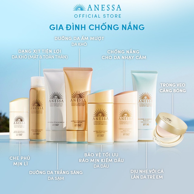 [EL Gift] Gel chống nắng dưỡng trắng Anessa Whitening UV Sunscreen Gel A 90g