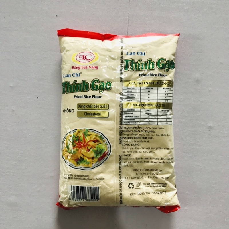 Thính gạo rang làm nem tai thơm, ngon chuẩn vị, thính thơm ngon 1kg