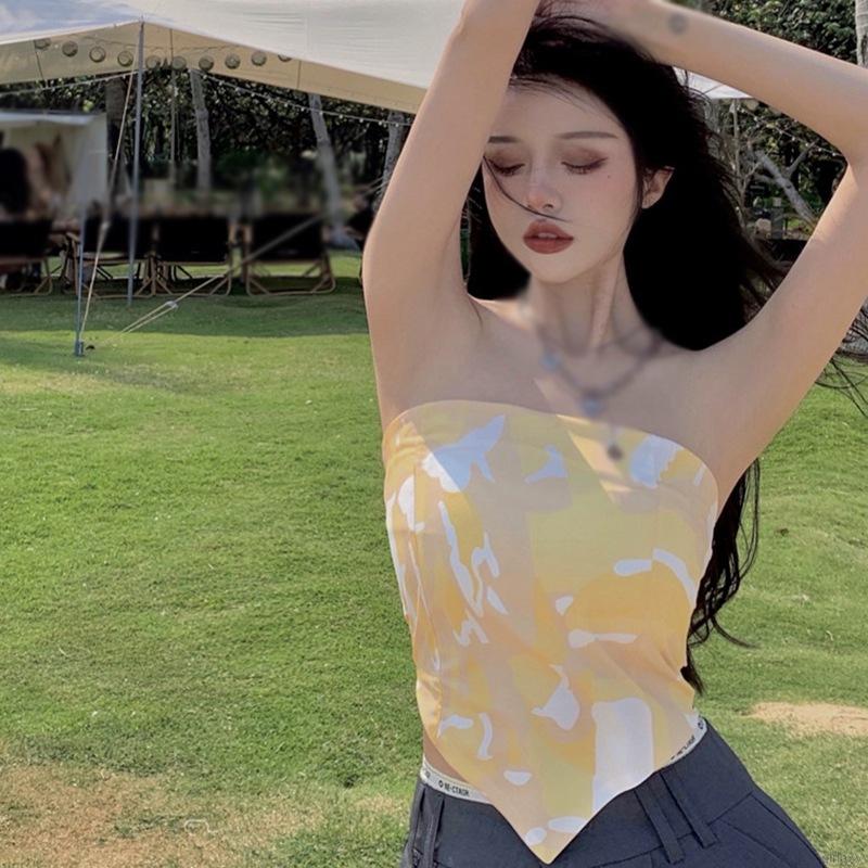 [Mã FAMAYWA giảm 10K đơn 50K] Áo Ống In Họa Tiết Cách Điệu Phong Cách Hàn Quốc Dành Cho Nữ | BigBuy360 - bigbuy360.vn