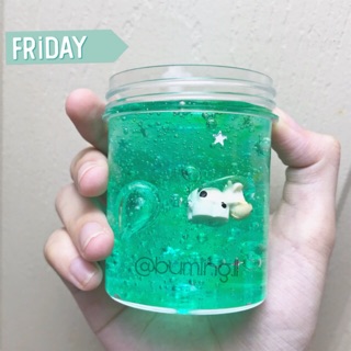 Đồ Chơi Clear Slime / Slime Trong Màu Xanh Ngọc