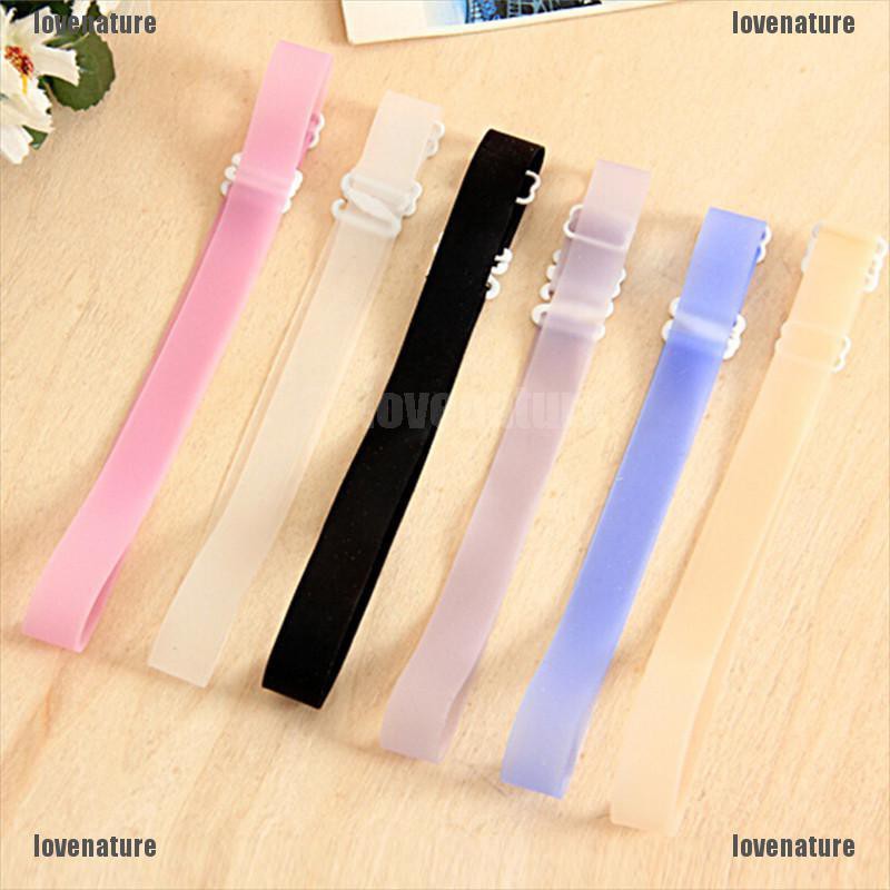 💥💥2 cặp 1,5 CM Silicone có thể điều chỉnh trong suốt Dây đai áo ngực vô hình Đồ lót