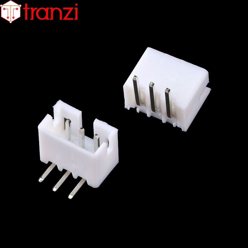 Giắc cắm header 2.0mm PH2.0 3P chân cắm cong trắng - túi 50 cái