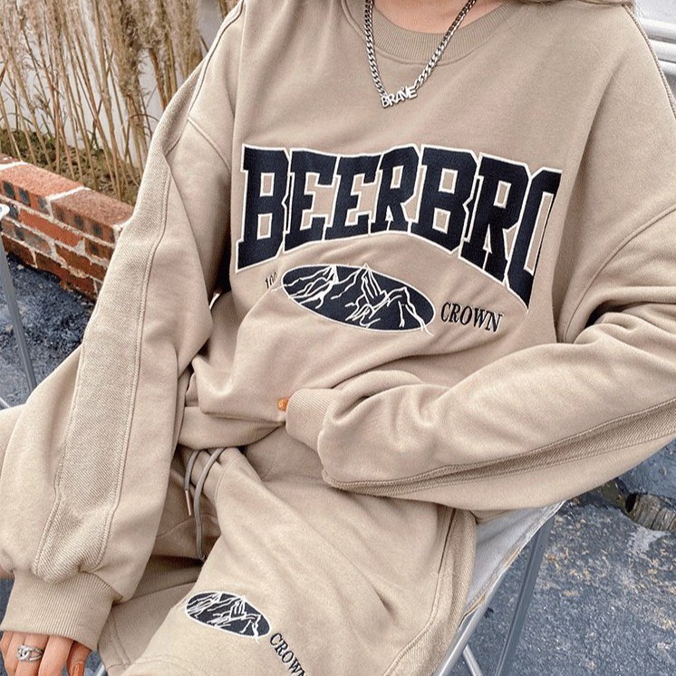 Set Nỉ Nâu Beerbro - Set Bộ Nỉ - Titto Closet | BigBuy360 - bigbuy360.vn