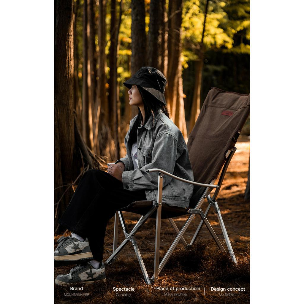 Ghế xếp có tay tựa lưng cao Moutainhiker  Portable Folding Chair