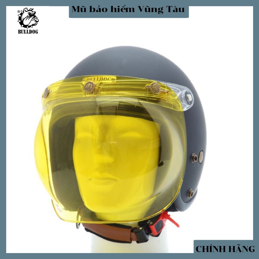 Kính chắn mũ bảo hiểm 3/4 BULLDOG BUBBLE - BIKER 176 - Mũ bảo hiểm & Dầu nhớt Vũng Tàu