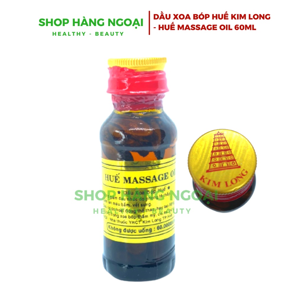 Dầu xoa bóp Huế - Huế massage oil 60ml- combo 8 chai