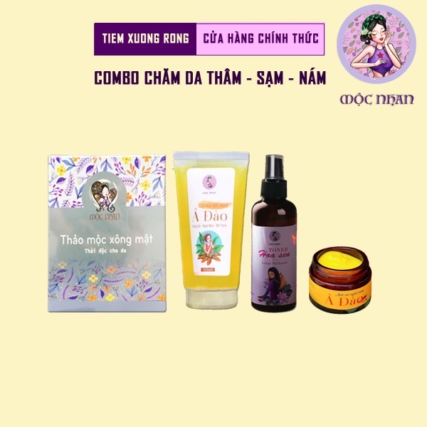 Xông mặt thảo dược sáng da MỘC NHAN, giảm mụn 15 loại thảo dược xông mặt thải độc, thông thoáng da (hộp 16-18 lần xông) | BigBuy360 - bigbuy360.vn