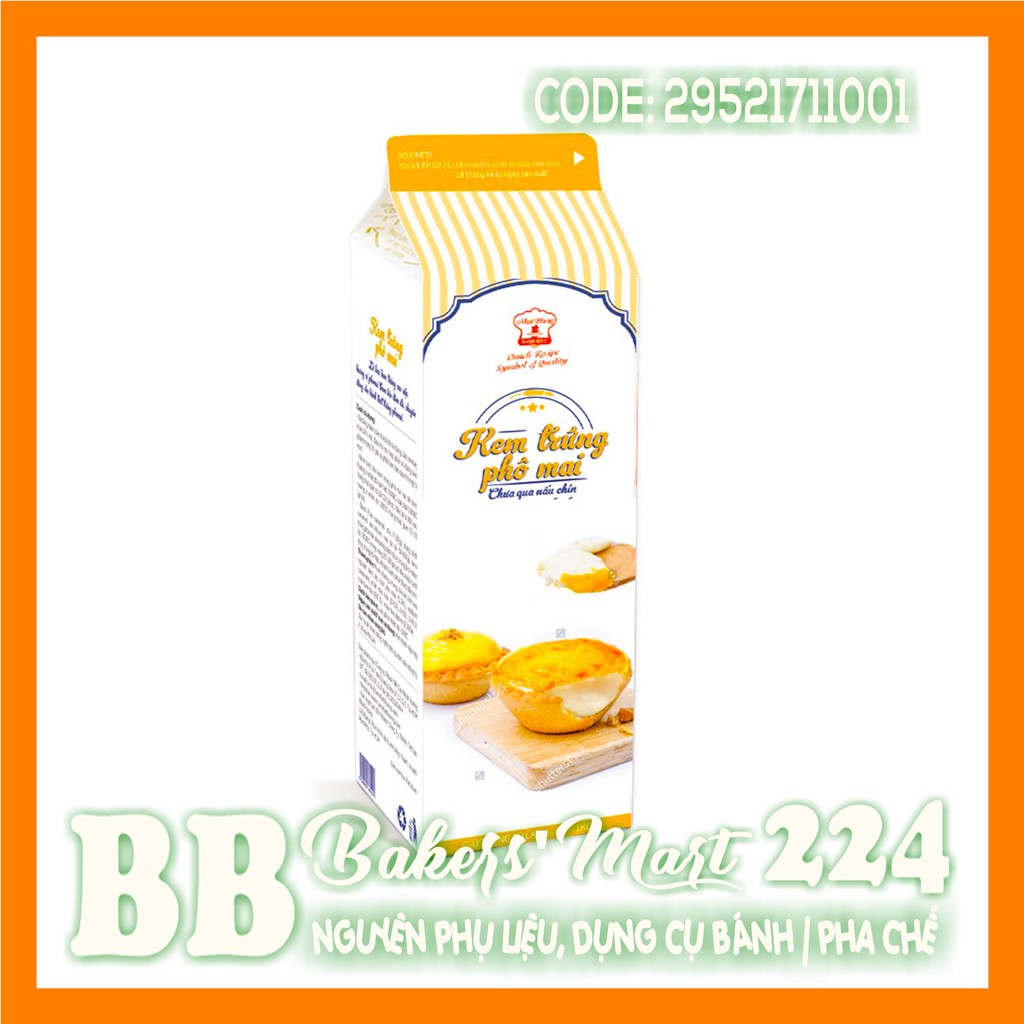 💥 HỎA TỐC 💥 Kem Trứng PHÔ MAI - Hộp 1kg