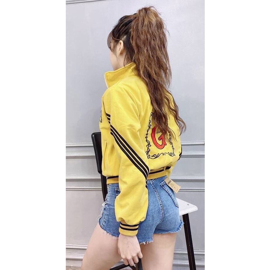 Áo khoác Nữ dù 2 lớp form ôm eo, phối cánh tay in hình ấn tượng - Hot trend | BigBuy360 - bigbuy360.vn