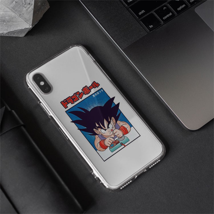 Ốp Lưng Dragon Ball Goku  đứng dưới hoa đào cho Iphone 5 6 7 8 Plus 11 12 Pro Max X Xr GOKPOD00142