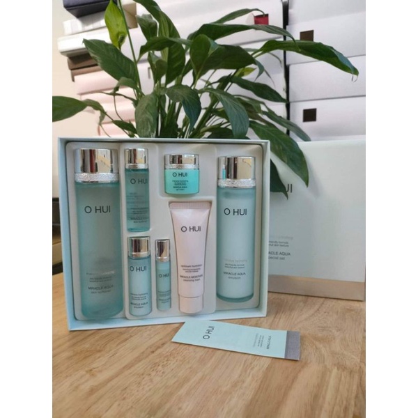 Nước hoa hồng và sữa dưỡng ohui xanh - Ohui Miracle Aqua