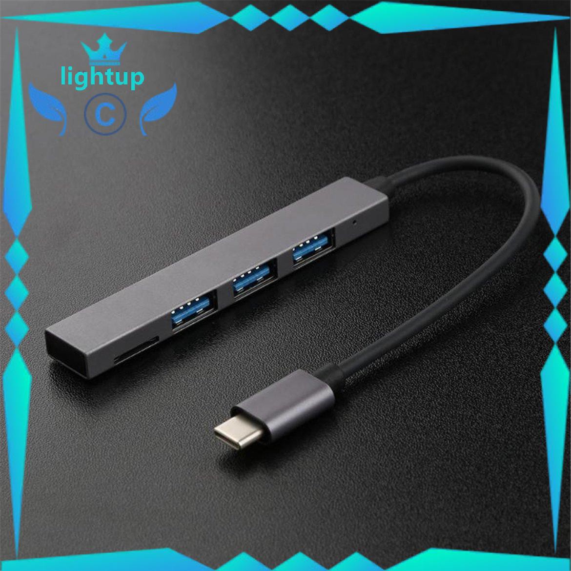 Bộ Chia 4 Trong 1 Usb 3.1 Type-C Sang Usb 3.0 Hub Có Khe Đọc Thẻ Tf Cho Macbook