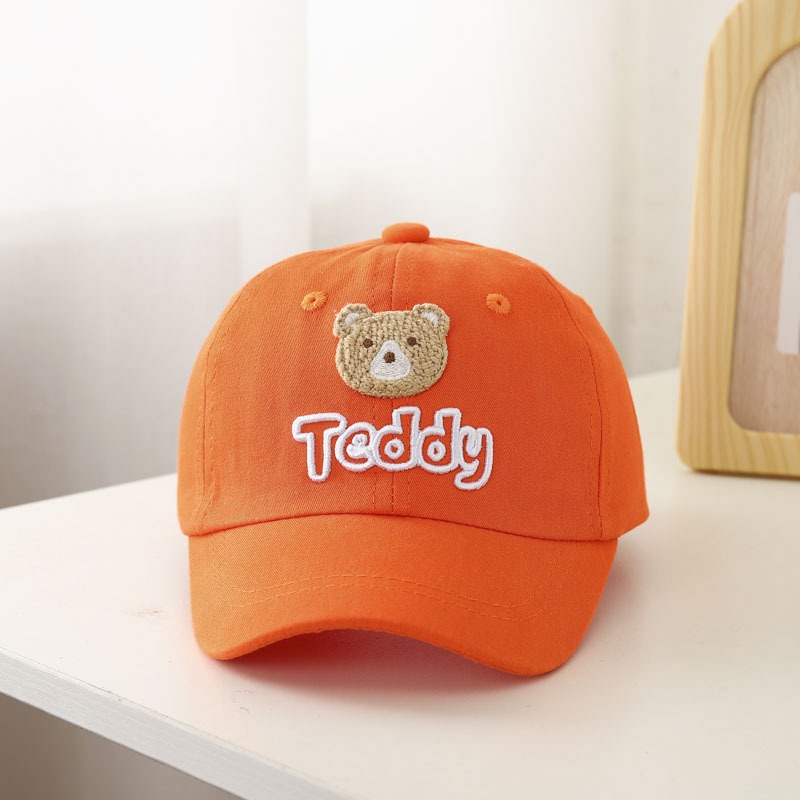 Mũ Lưỡi Trai Phối Lưới Họa Tiết Gấu Teddy Dễ Thương Thời Trang Mùa Hè Cho Bé Trai Và Gái