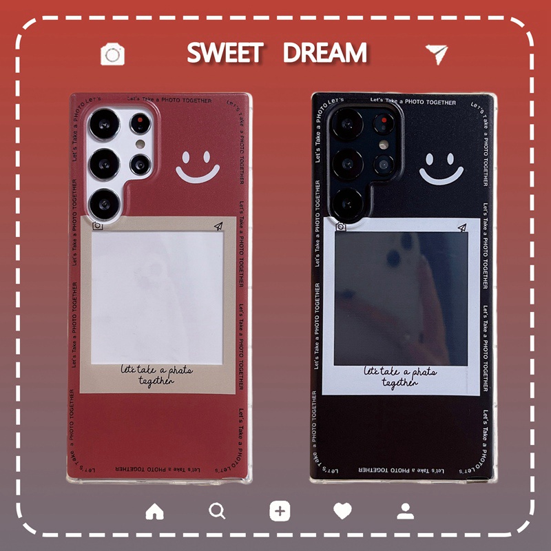 Ốp Điện Thoại Mềm Dạng Ví Đựng Thẻ Hình Mặt Cười Cho Samsung Galaxy S22 S21 S20 Ultra Plus S21 S20 FE Note 20 Ultra 10 Plus