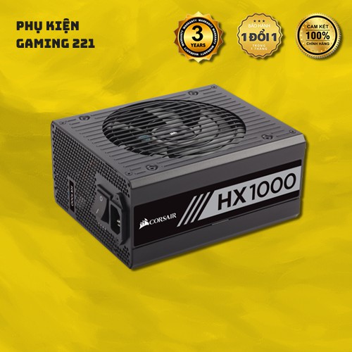 Nguồn máy tính Corsair HX1000 1000W 80 Plus Platinum Hàng Chính Hãng